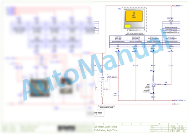 Bomag BW 174 AP-4 AM Tandem Vibratory Rollers Electric, Hydraulic Schematics Diagram 101870701006 - 101870701049-2