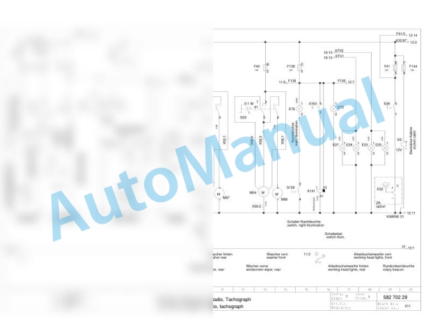 Bomag BW 177 D-40 Single Drum Vibratory Rollers Electric Schematics Diagram 901582261002 - 901582269999-2