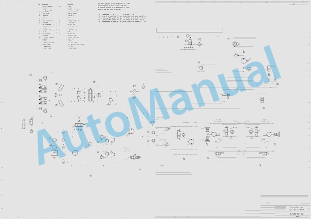 Bomag BW 177 DH-3 BVC Single Drum Vibratory Rollers Electric, Hydraulic Schematics Diagram 101581101011 - 101581109999