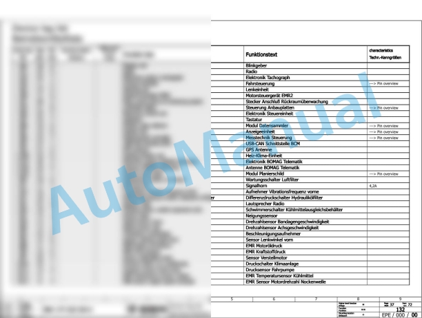Bomag BW 177 DH-4 Single Drum Vibratory Rollers Electric Schematics Diagram 101584101001 - 101584101089-2