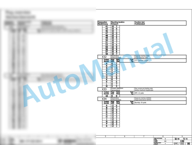 Bomag BW 177 DH-4 Single Drum Vibratory Rollers Electric Schematics Diagram 101584101001 - 101584101089-3