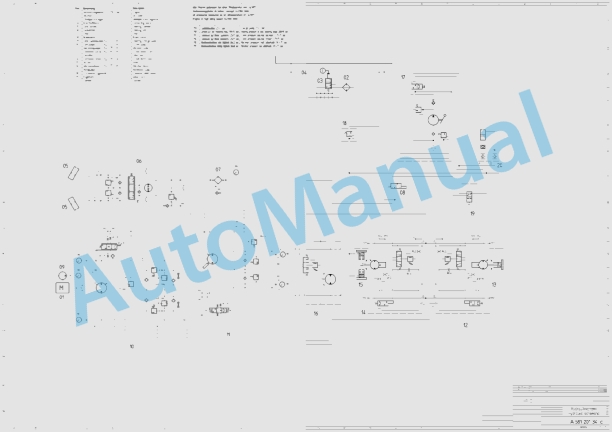 Bomag BW 177 PDH-3 Single Drum Vibratory Rollers Electric, Hydraulic Schematics Diagram 101581081001 - 10158108999
