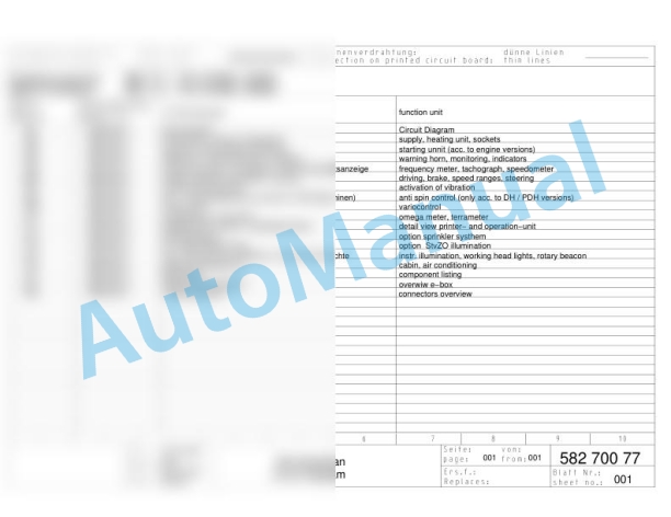 Bomag BW 178 DH-3 Single Drum Vibratory Rollers Electric, Hydraulic Schematics Diagram 101581161016 - 101581161055-2