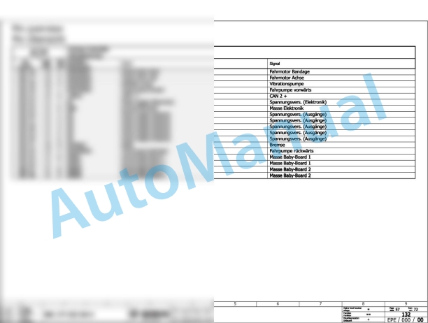 Bomag BW 179 PDH-4 Single Drum Vibratory Rollers Electric Schematics Diagram 101583351001 - 101583351001-2