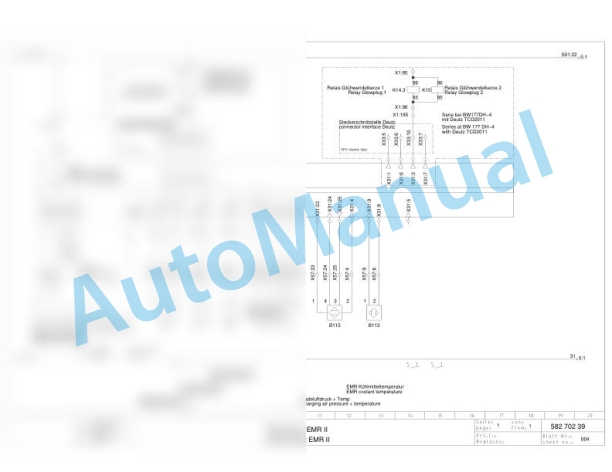 Bomag BW 179 PDH-4 Single Drum Vibratory Rollers Electric Schematics Diagram 101583351001 - 101583351001-3