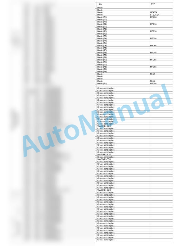 Bomag BW 190 AD-4 Tandem Vibratory Rollers Electric Schematics Diagram 101920151001 - 101920151039-2