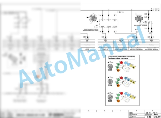 Bomag BW 191 AD-5 AM Tandem Vibratory Rollers Electric, Hydraulic Schematics Diagram 101921231001 - 101921239999-3
