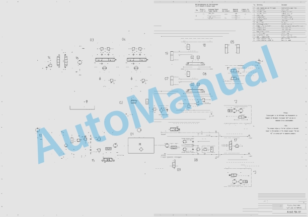 Bomag BW 202 AD-2 Tandem Vibratory Rollers Electric, Hydraulic Schematics Diagram 101640121141 - 101640121173