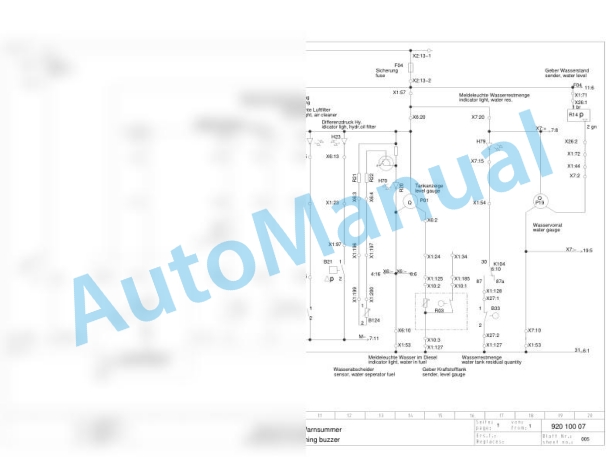 Bomag BW 202 AD-4 Tandem Vibratory Rollers Electric, Hydraulic Schematics Diagram 101920031003 - 101920031163-2