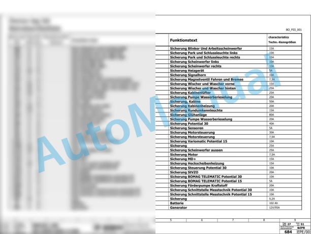Bomag BW 203 AD-4 CC Tandem Vibratory Rollers Electric, Hydraulic Schematics Diagram 961920371002 - 961920379999-2