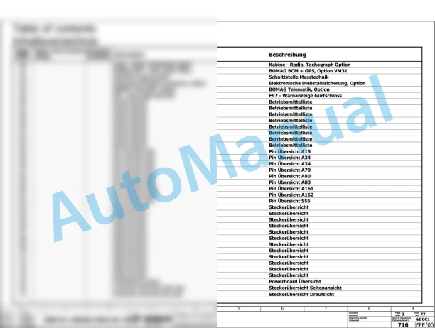 Bomag BW 206 AD-50 AM Tandem Vibratory Rollers Electric, Hydraulic Schematics Diagram 101921261001 - 101921269999-2
