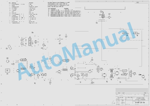 Bomag BW 211 D-3 Single Drum Vibratory Rollers Electric, Hydraulic Schematics Diagram 101580851002 - 101580851626