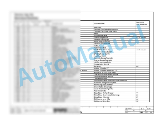 Bomag BW 211 D-4 Single Drum Vibratory Rollers Electric, Hydraulic Schematics Diagram 101583091667 - 101583091827-2