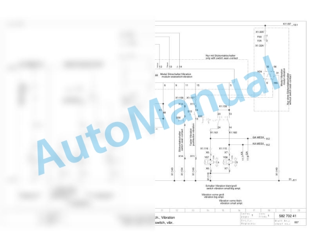Bomag BW 211 D-40 Single Drum Vibratory Rollers Electric, Hydraulic Schematics Diagram 210583041137 - 210583049999-3