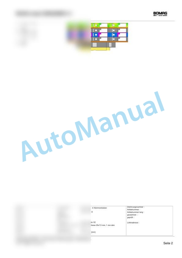 Bomag BW 211 D-40 Single Drum Vibratory Rollers Electric, Hydraulic Schematics Diagram 901583251001 - 901583259999-2