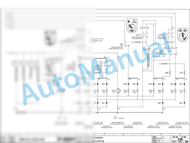 Bomag BW 211 DE-40 Single Drum Vibratory Rollers Electric, Hydraulic Schematics Diagram 101583451033 - 101583451062-3