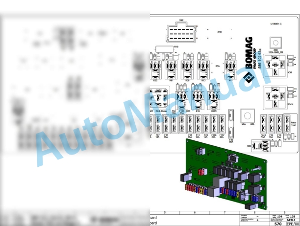 Bomag BW 211 DH-5 Single Drum Vibratory Rollers Electric, Hydraulic Schematics Diagram 101587141001 - 101587149999-2