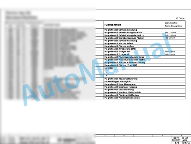 Bomag BW 211 DH-5 Single Drum Vibratory Rollers Electric, Hydraulic Schematics Diagram 101587661001 - 101587669999-3