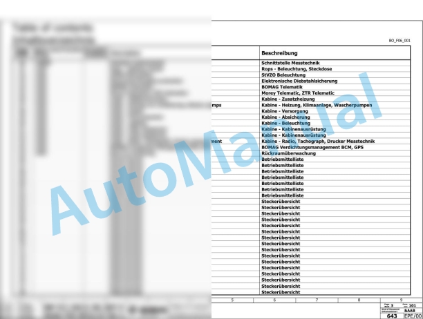 Bomag BW 211 PD-5 Single Drum Vibratory Rollers Electric, Hydraulic Schematics Diagram 101586701001 - 101586709999-2