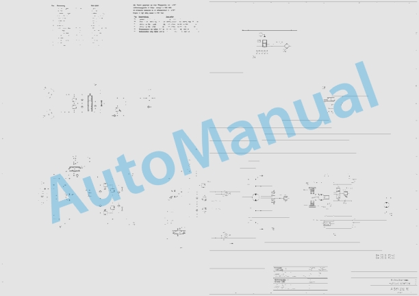 Bomag BW 212 D-40 Single Drum Vibratory Rollers Electric, Hydraulic Schematics Diagram 901583381001 - 901583381201