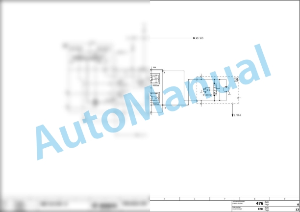 Bomag BW 213 BVC-5 Single Drum Vibratory Rollers Electric, Hydraulic Schematics Diagram 101586211001 - 101586211015-2