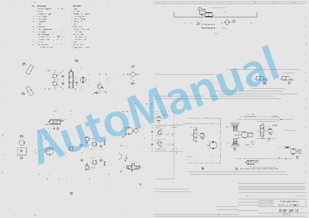 Bomag BW 213 D-3 Single Drum Vibratory Rollers Electric, Hydraulic Schematics Diagram 101580291135 - 101580299999