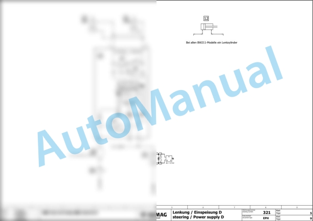 Bomag BW 213 D-5 Single Drum Vibratory Rollers Hydraulic Schematics Diagram 101587491001 - 101587499999-2