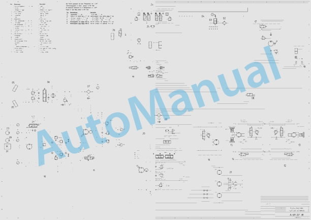 Bomag BW 213 DH-3 Single Drum Vibratory Rollers Electric, Hydraulic Schematics Diagram 101580381040 - 101580381058