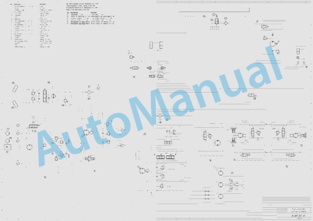 Bomag BW 213 DH-3 Single Drum Vibratory Rollers Electric, Hydraulic Schematics Diagram 101580391007 - 101580391020