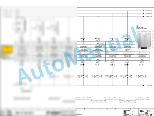 Bomag BW 213 DH-4 BVC Single Drum Vibratory Rollers Electric, Hydraulic Schematics Diagram 101584121001 - 101584121033-3