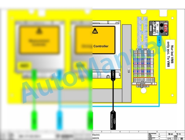 Bomag BW 213 DH-4 Single Drum Vibratory Rollers Electric, Hydraulic Schematics Diagram 101583141001 - 101583141719-2