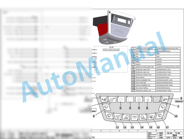 Bomag BW 213 PDH-5 ohne CE Single Drum Vibratory Rollers Electric, Hydraulic Schematics Diagram 101586191001 - 101586191002-2