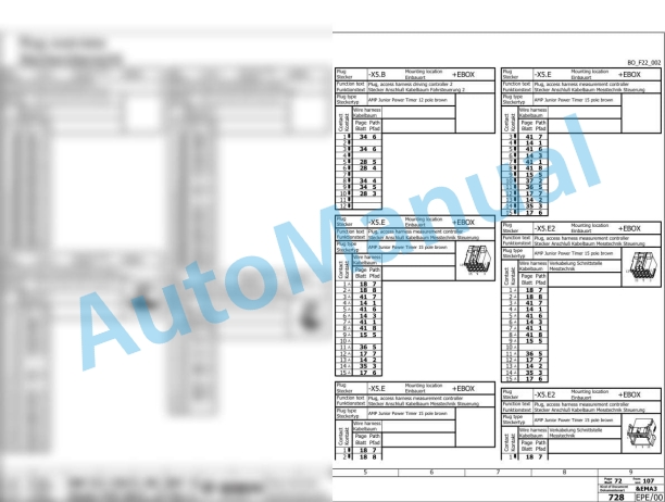 Bomag BW 214 DH-5 Single Drum Vibratory Rollers Electric Schematics Diagram 101587641001 - 101587649999-3