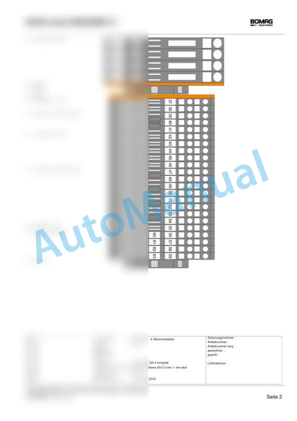 Bomag BW 214 PDH-4 Single Drum Vibratory Rollers Electric, Hydraulic Schematics Diagram 101583201001 - 101583209999-3