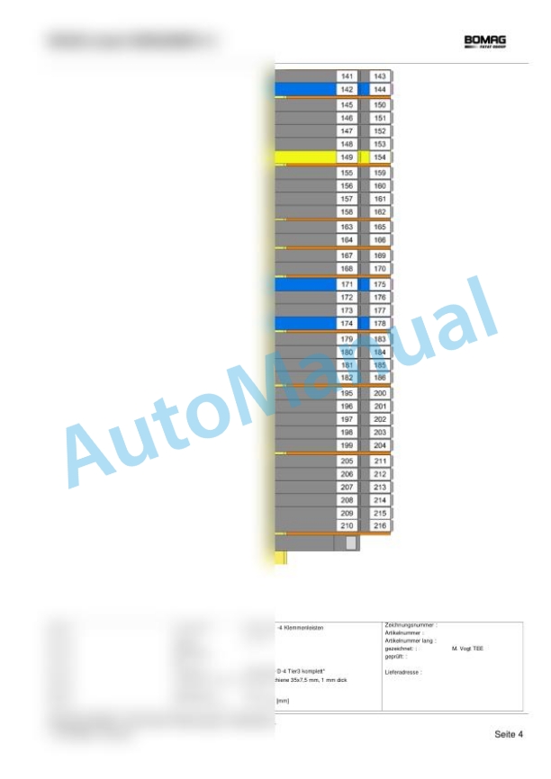 Bomag BW 216 D-4 Single Drum Vibratory Rollers Electric, Hydraulic Schematics Diagram 101583231001 - 101583231554-3