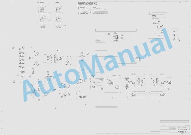 Bomag BW 216 DHC-3 BVC Single Drum Vibratory Rollers Electric, Hydraulic Schematics Diagram 101580481001 - 101580481023