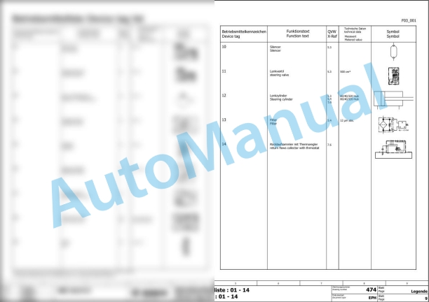 Bomag BW 216 PD-5 Single Drum Vibratory Rollers Electric, Hydraulic Schematics Diagram 101586281001 - 101586289999-2