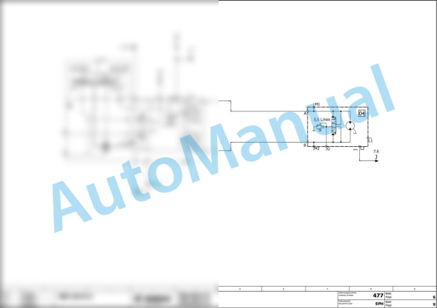 Bomag BW 219 D-5 TIER 3 Single Drum Vibratory Rollers Electric, Hydraulic Schematics Diagram 101586321001 - 101586321063-2