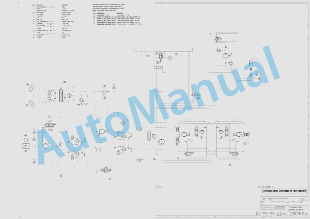 Bomag BW 219 DH-3 Single Drum Vibratory Rollers Electric, Hydraulic Schematics Diagram 101580541001 - 101580541369