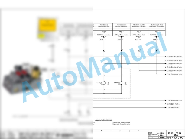 Bomag BW 219 PD-5 Single Drum Vibratory Rollers Electric, Hydraulic Schematics Diagram 101586361001 - 101586361011-3