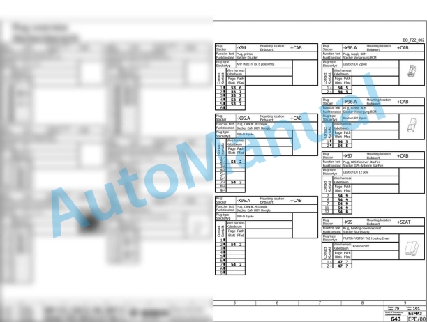 Bomag BW 219 PDH-5 TIER 3 Single Drum Vibratory Rollers Electric Schematics Diagram 101586641001 - 101586649999-3
