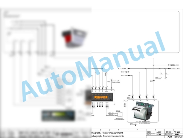 Bomag BW 222 D-5 Single Drum Vibratory Rollers Electric, Hydraulic Schematics Diagram 961587631001 - 961587639999-2