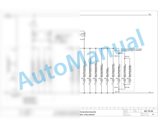 Bomag BW 225 D-3 Variocontrol Single Drum Vibratory Rollers Electric, Hydraulic Schematics Diagram 101580651001 - 101580651142-2