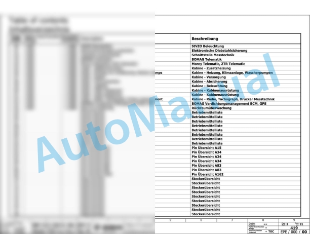 Bomag BW 226 DH-5 Single Drum Vibratory Rollers Electric, Hydraulic Schematics Diagram 101586401001 - 101586401003-2