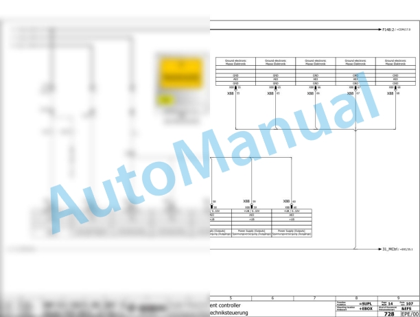 Bomag BW 226 DH-5 Single Drum Vibratory Rollers Electric, Hydraulic Schematics Diagram 101586651001 - 101586659999-3