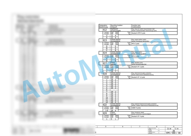 Bomag BW 25 RH Rubber Tyred Rollers Electric, Hydraulic Schematics Diagram 861538201002 - 861538201370-2