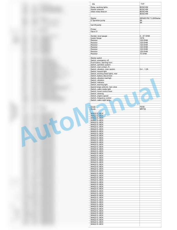 Bomag BW 266 AD Tandem Vibratory Rollers Electric, Hydraulic Schematics Diagram 901D20901005 - 901D20909999-3