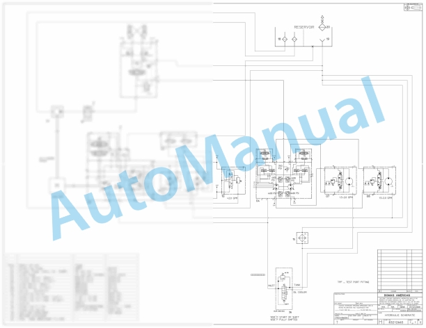 Bomag BW 284 Tandem Vibratory Rollers Electric, Hydraulic Schematics Diagram 901A22911001 - 901A22919999-3