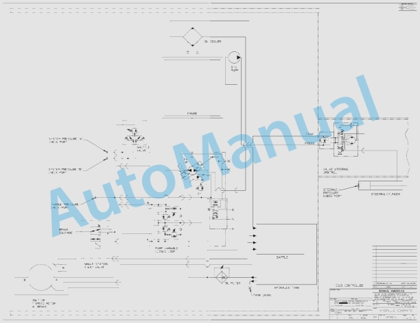 Bomag BW 5 AS Static Rollers Electric, Hydraulic Schematics Diagram 901B15831002 - 901B15831002