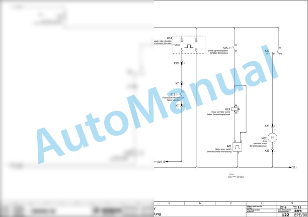 Bomag BW 900-50 Tandem Vibratory Rollers Electric Schematics Diagram 101834511001 - 101834519999-2